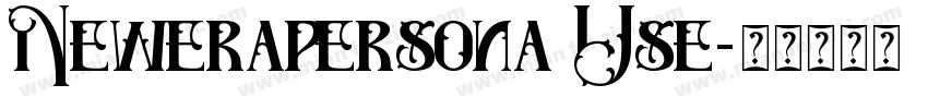 Newerapersona Use字体转换